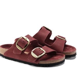Birkenstock Arizona big buckle vermouth Nubuck leather